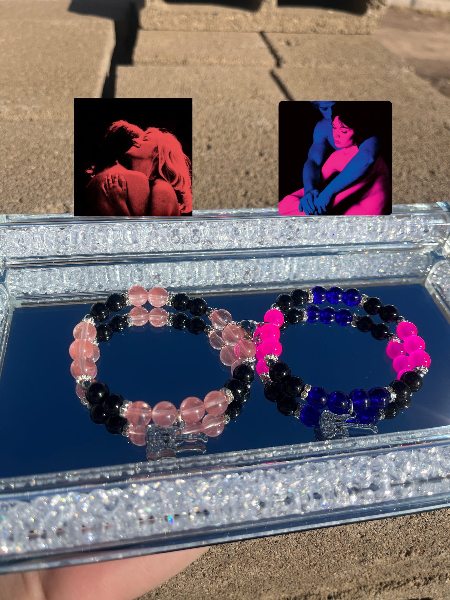 .Tv girl matching bracelets