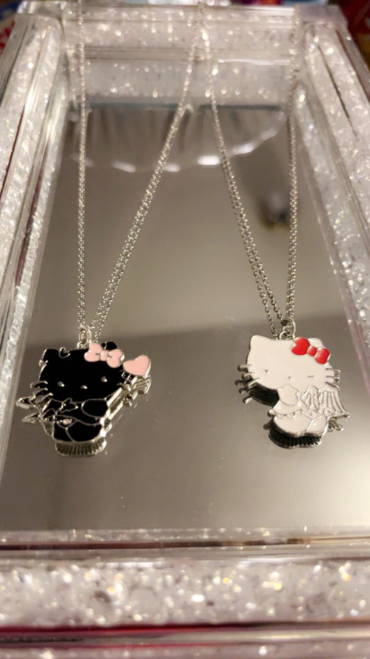 Matching hello kitty necklace